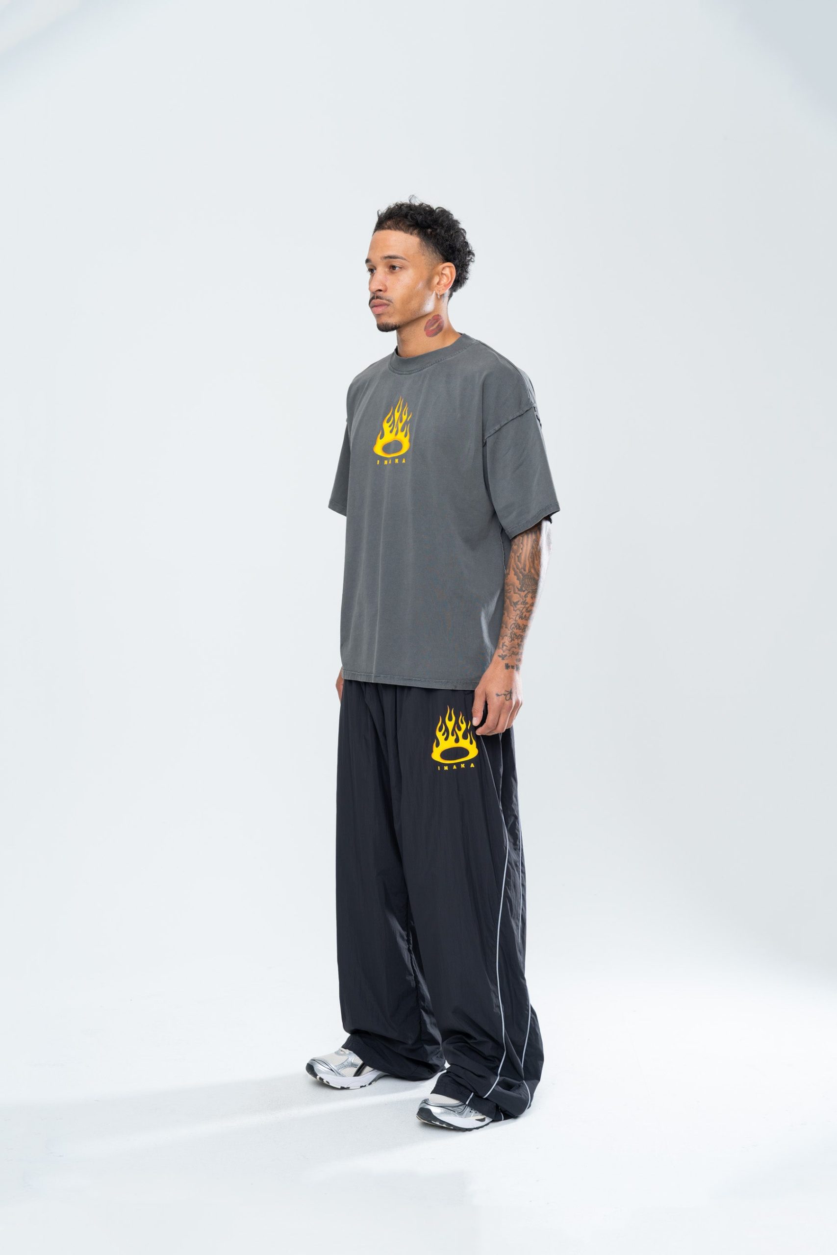 FURY BAGGY TRACKPANTS - BLACK - Image 4