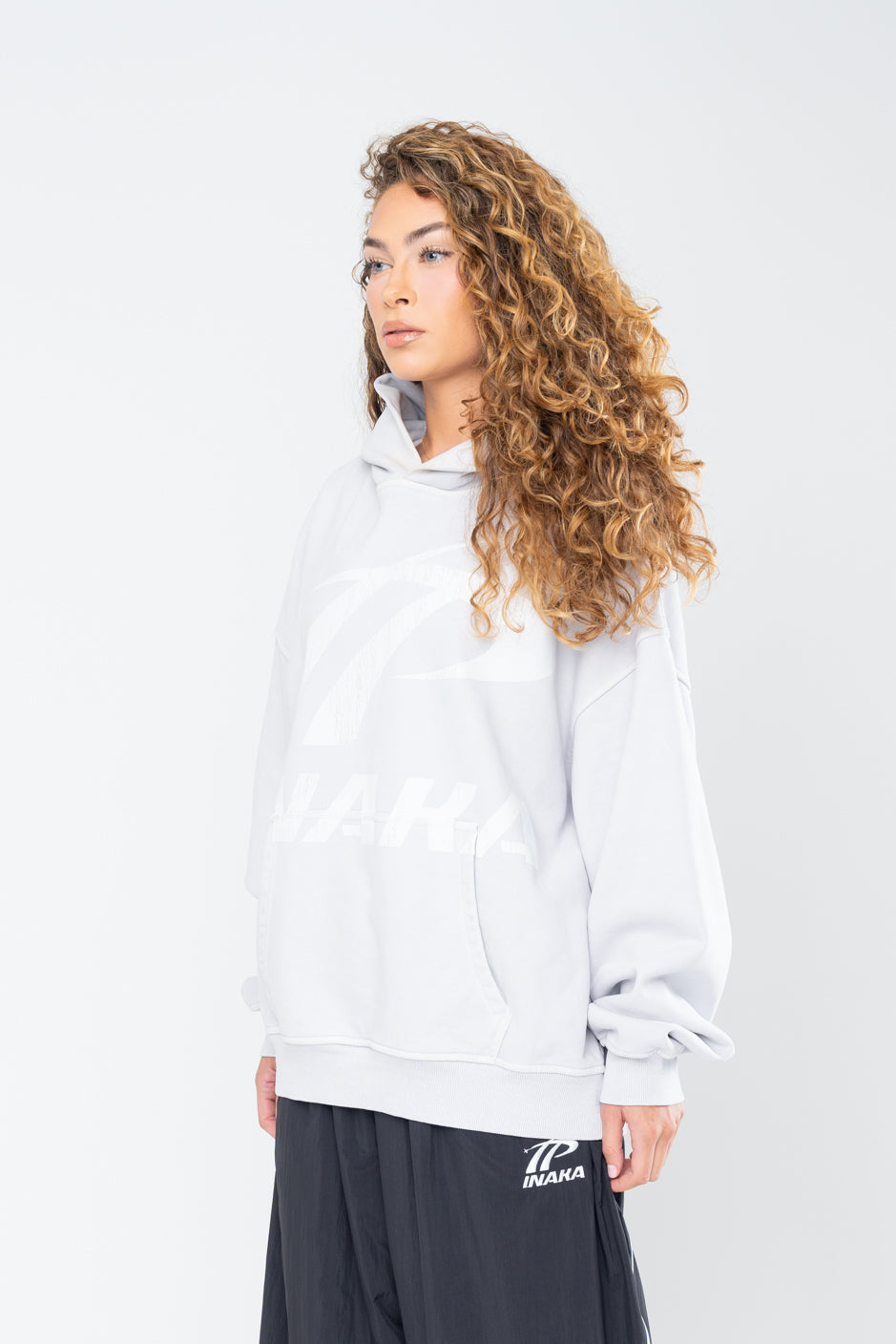 SPORTSWEAR DISTRESSED HOODIE - GRAY - Image 11