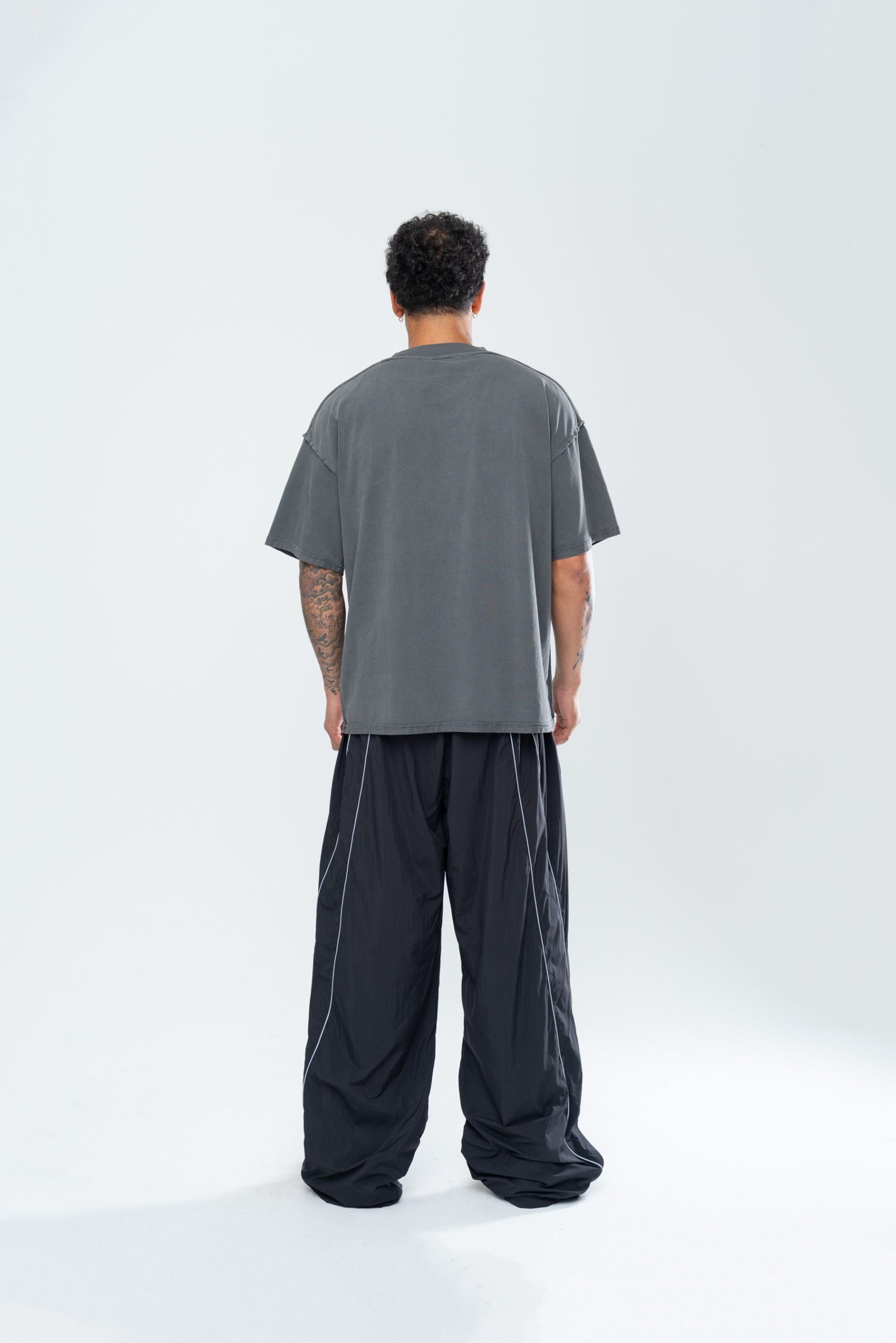 FURY BAGGY TRACKPANTS - BLACK - Image 3
