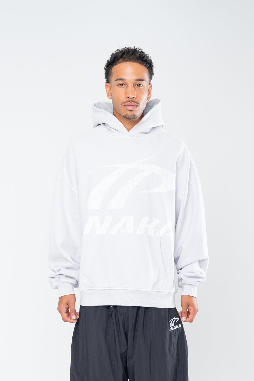 SPORTSWEAR DISTRESSED HOODIE - GRAY - Image 3