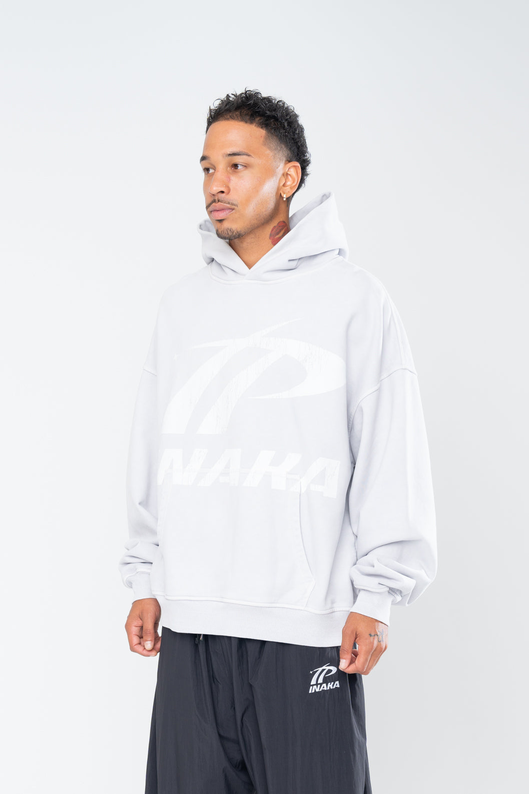 SPORTSWEAR DISTRESSED HOODIE - GRAY - Image 5