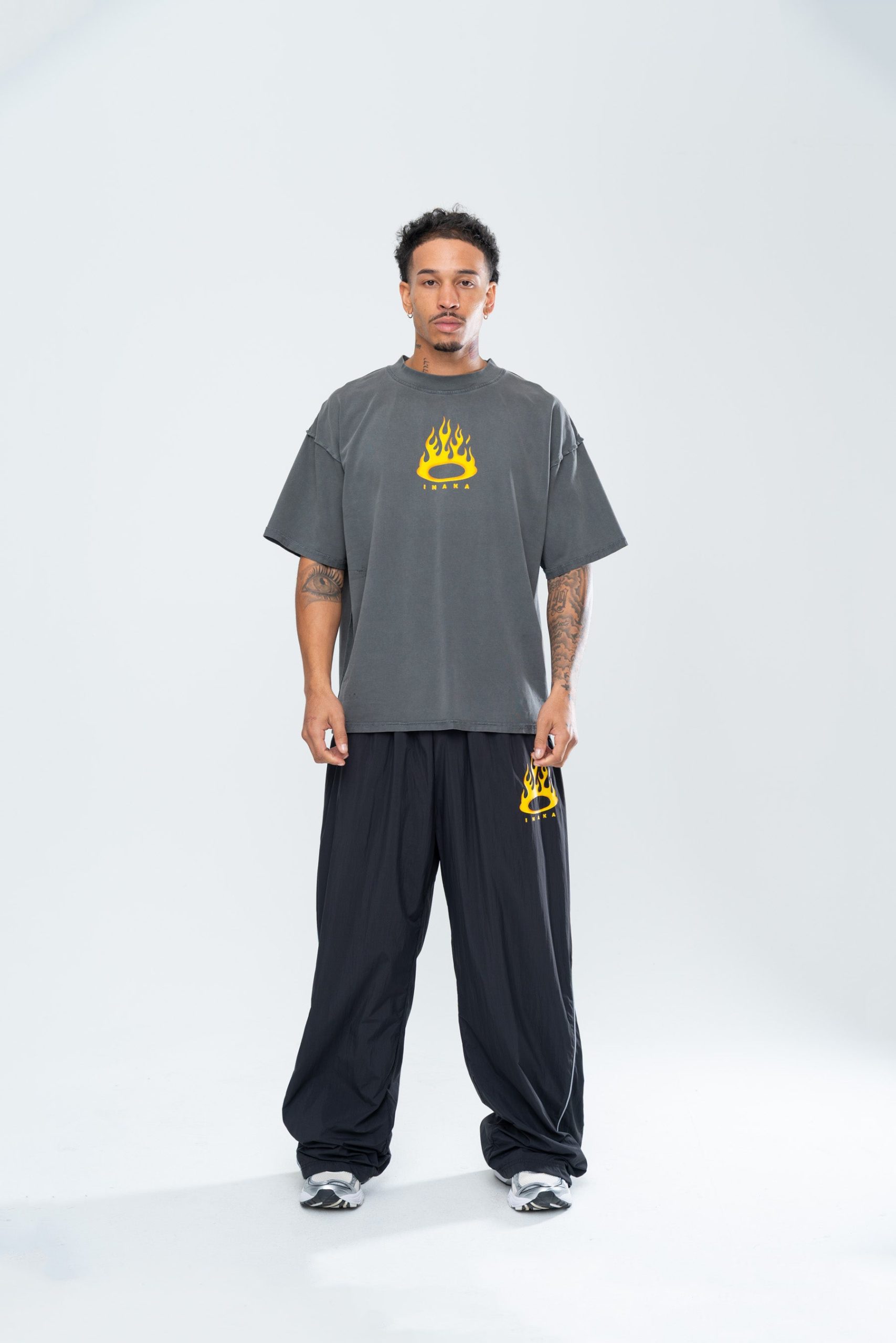 FURY BAGGY TRACKPANTS - BLACK - Image 2
