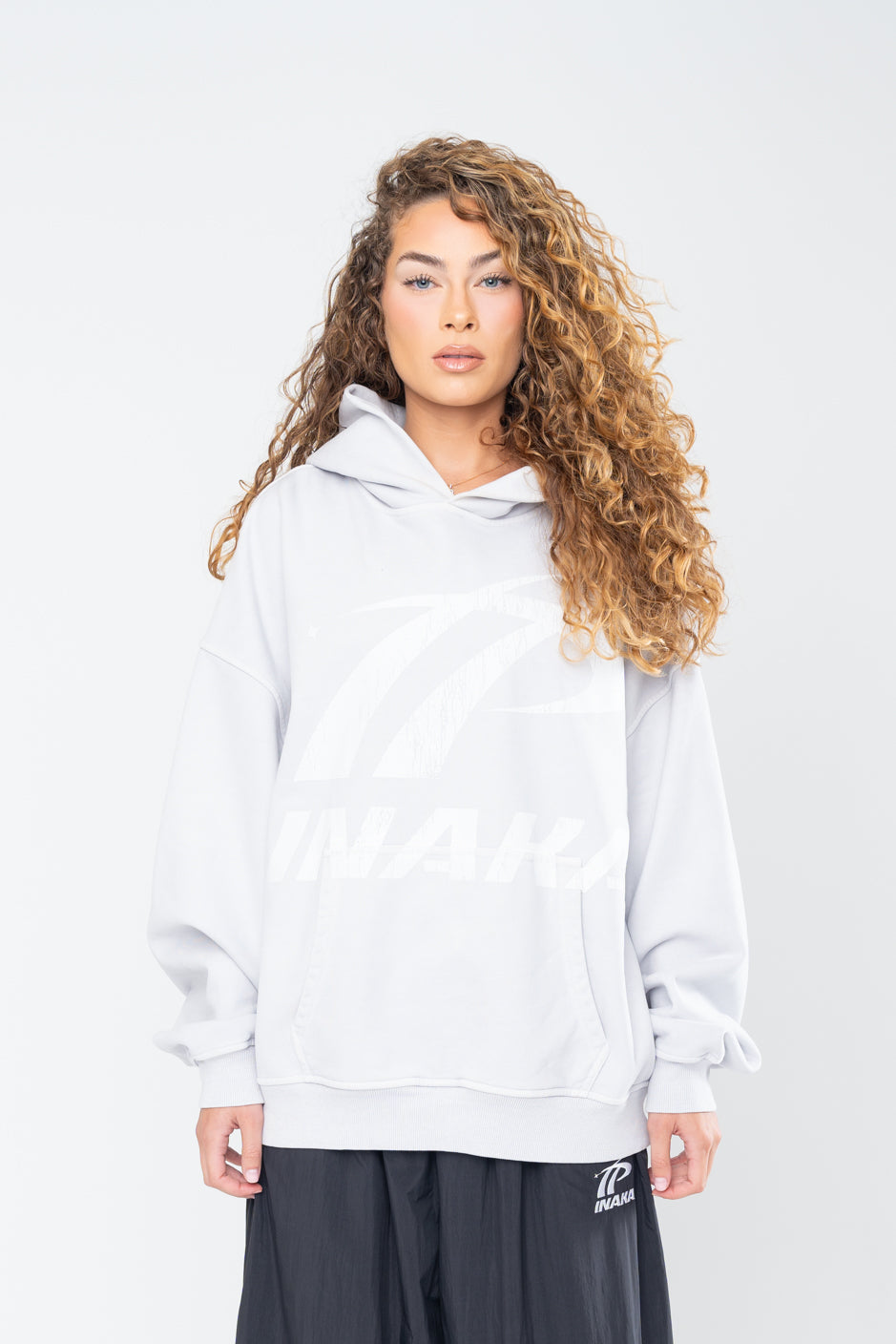 SPORTSWEAR DISTRESSED HOODIE - GRAY - Image 9