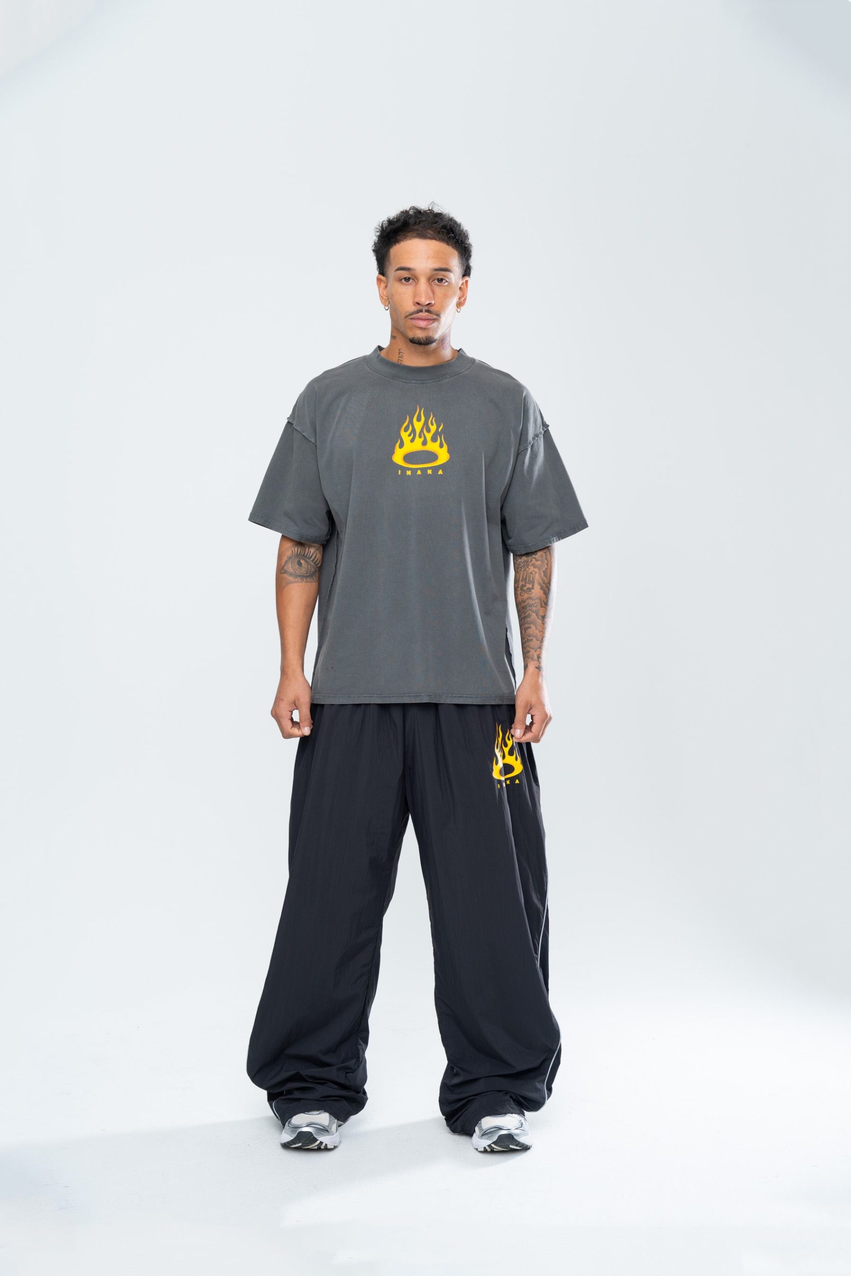 FURY BAGGY TRACKPANTS - BLACK - Image 5