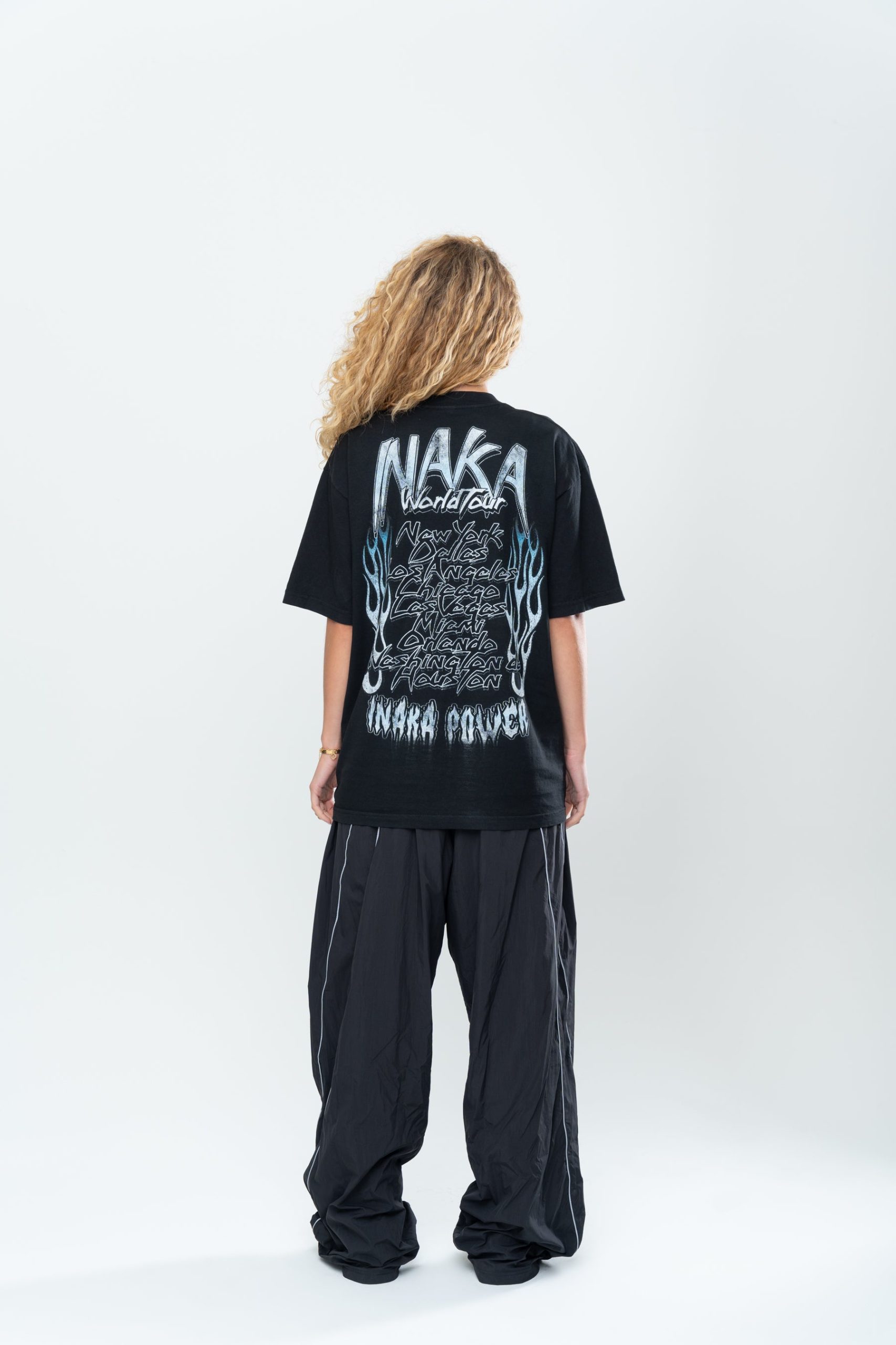 INAKA SAINT TOUR TEE - BLACK - Image 13