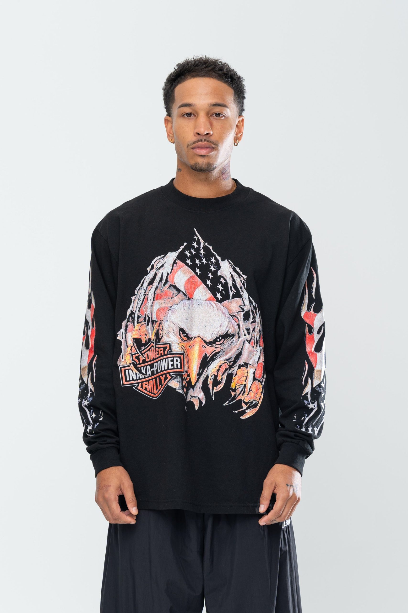 INAKA AMERICANA LONG SLEEVE - BLACK - Image 8