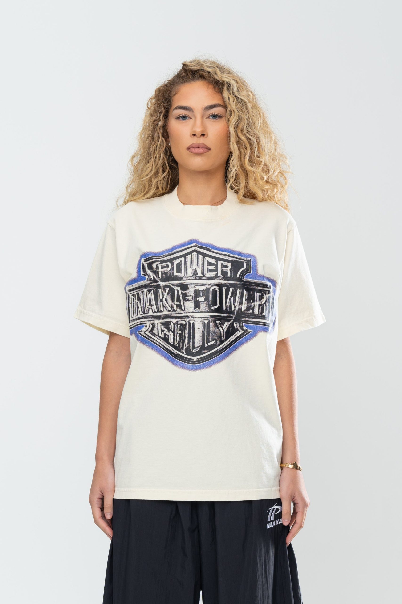 INAKA POWER RALLY TEE - CREAM - Image 2