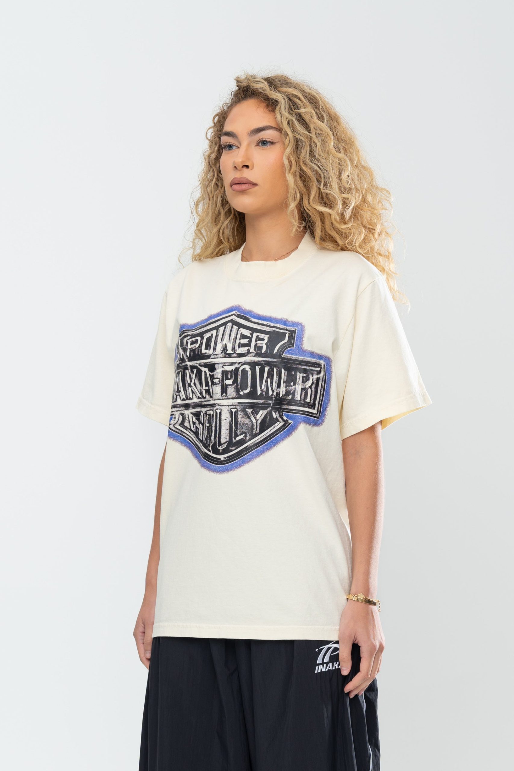 INAKA POWER RALLY TEE - CREAM - Image 4