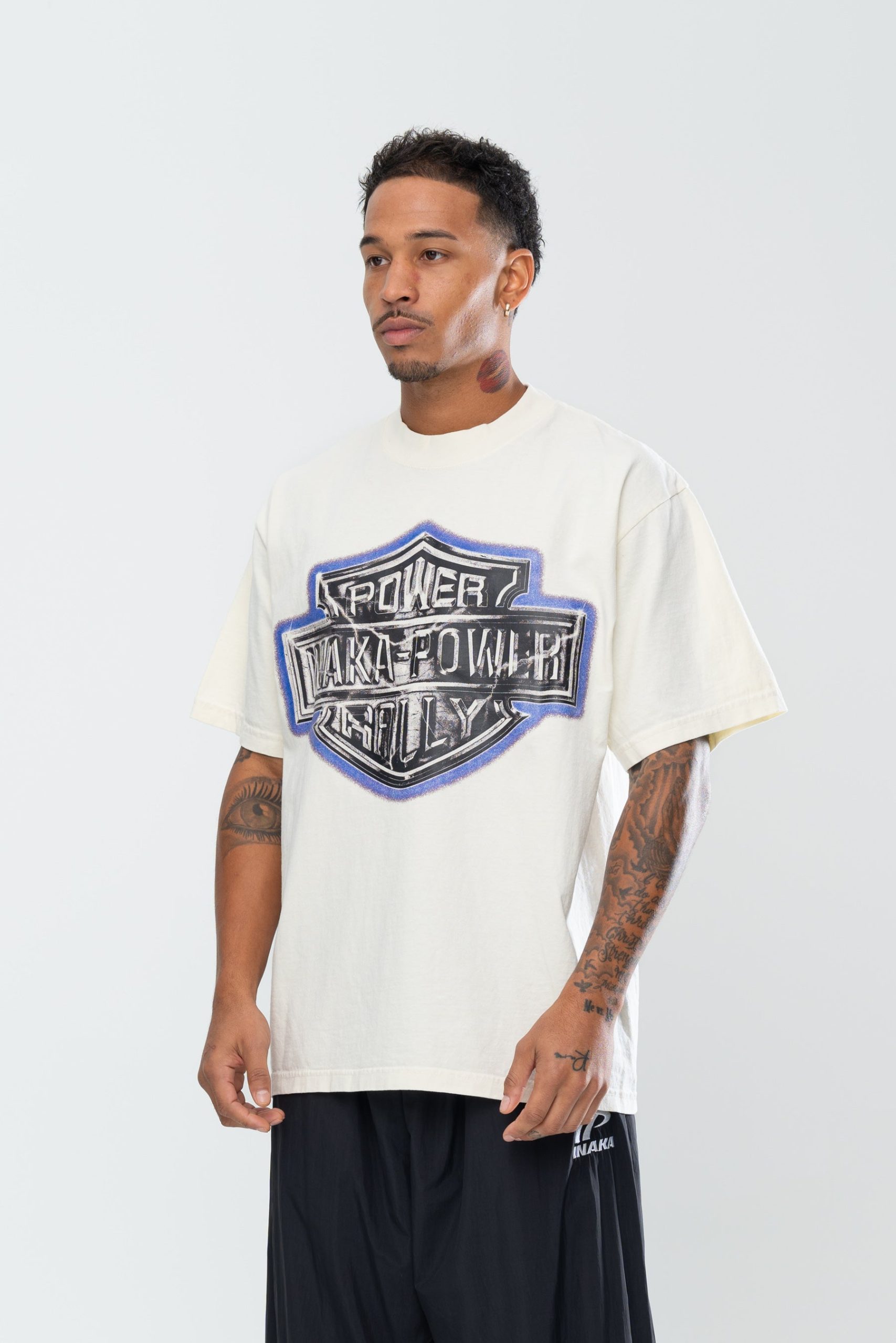 INAKA POWER RALLY TEE - CREAM - Image 8