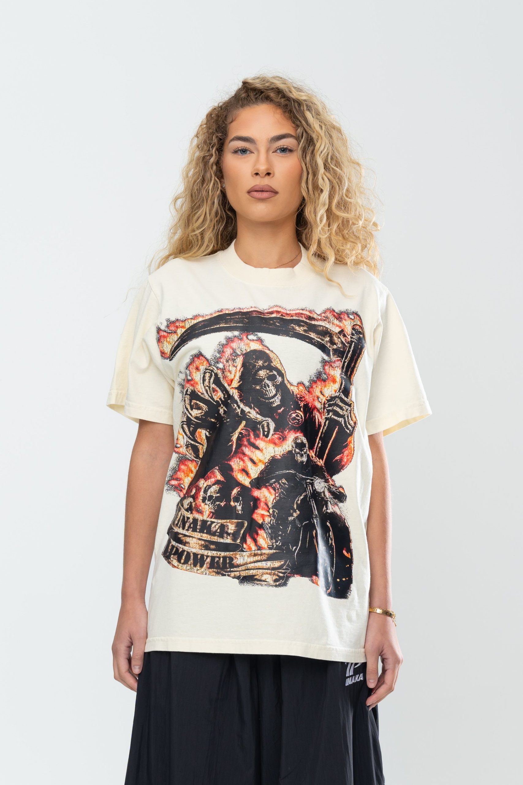 INAKA ROAD REAPER TEE - CREAM - Image 3