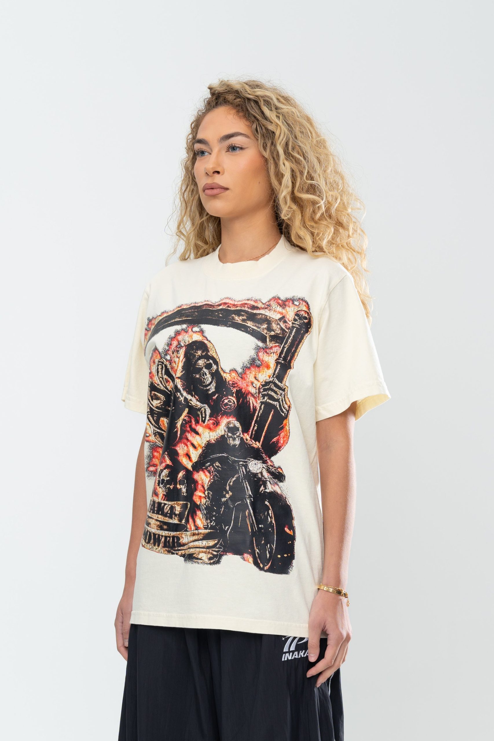 INAKA ROAD REAPER TEE - CREAM - Image 5