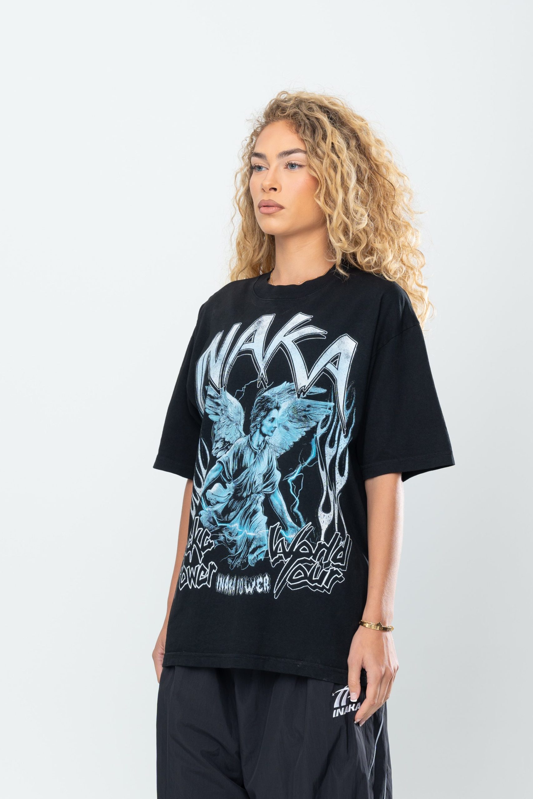INAKA SAINT TOUR TEE - BLACK - Image 12