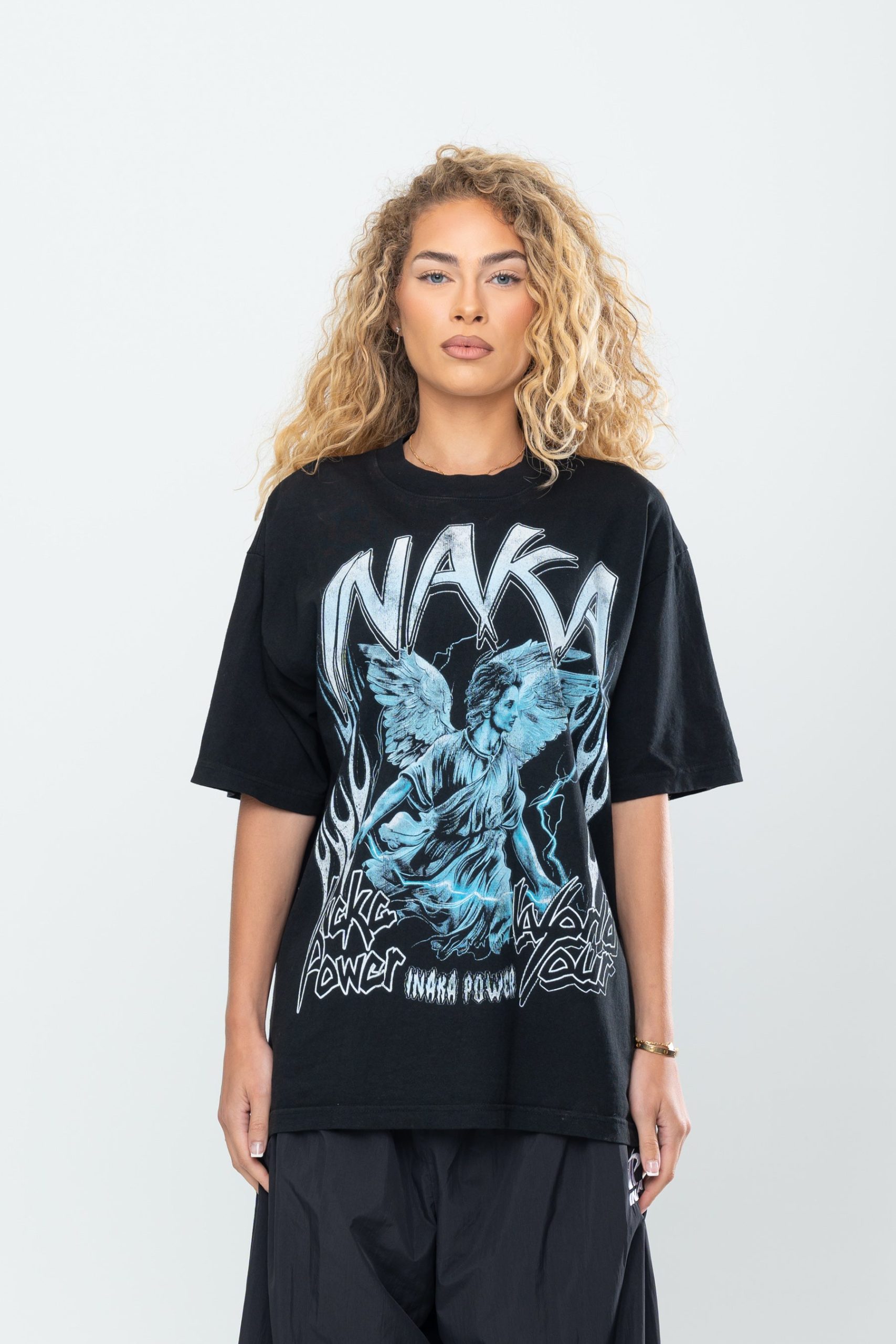 INAKA SAINT TOUR TEE - BLACK - Image 10