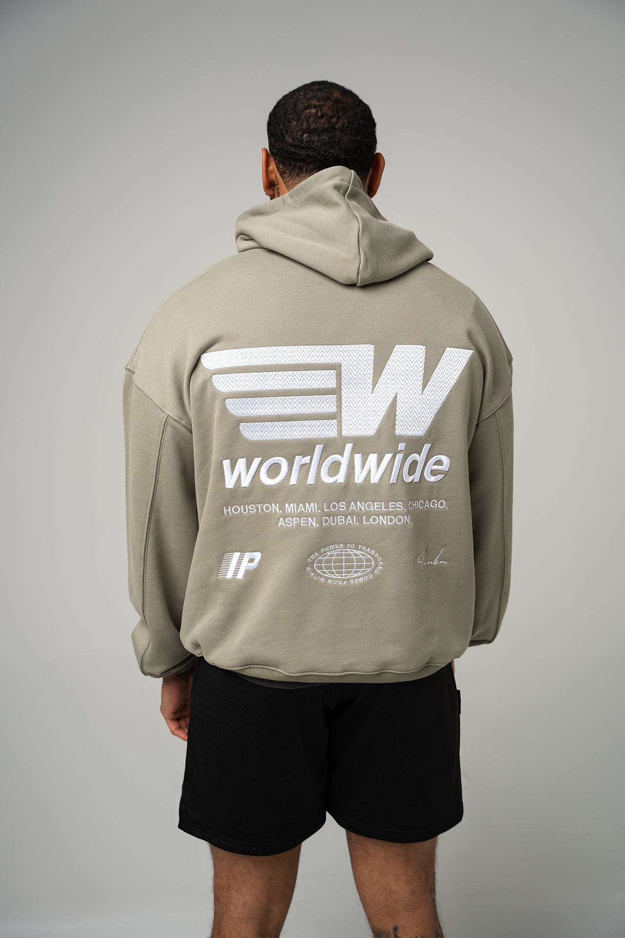 WORLDWIDE HOODIE - SAGE - Image 3