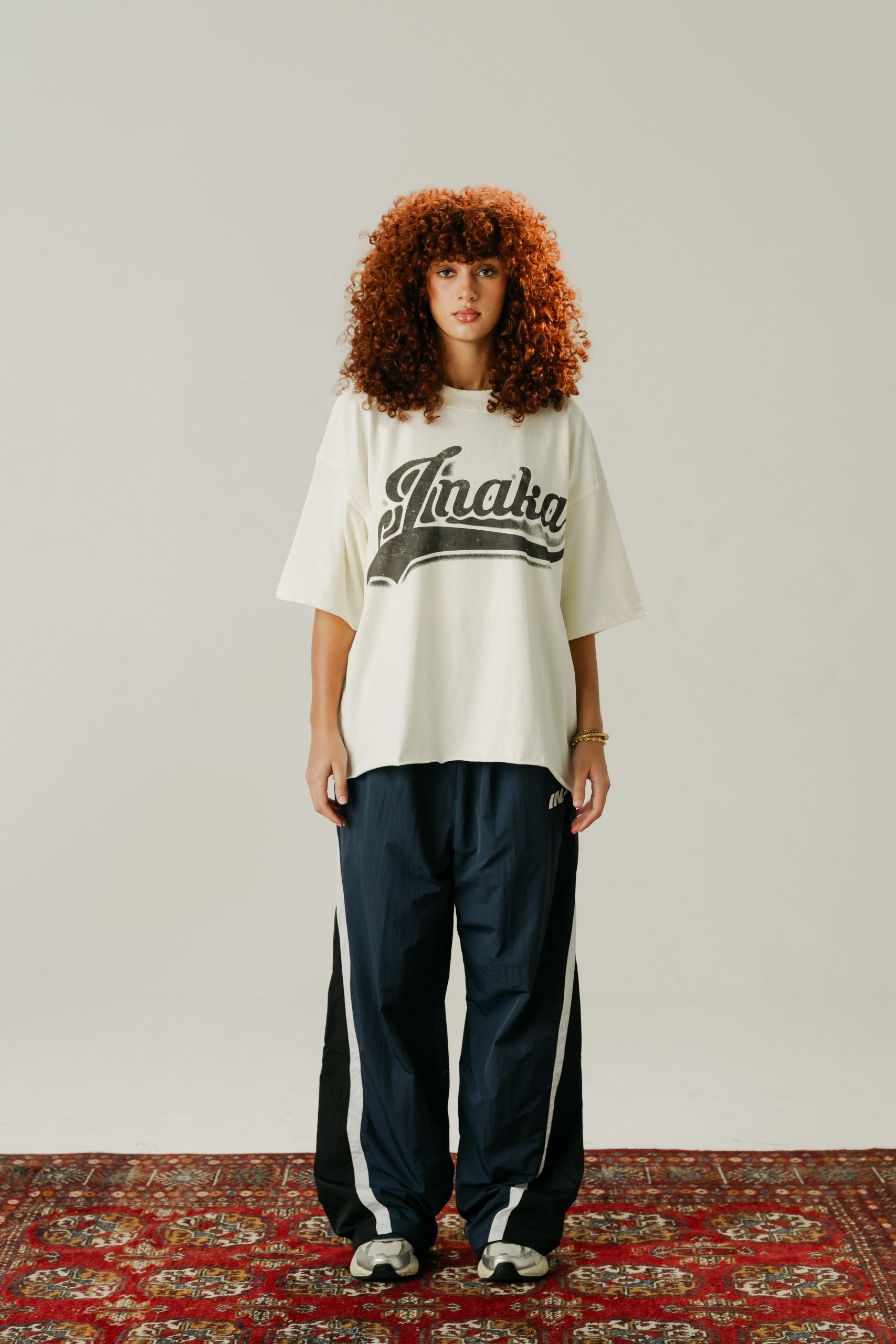 BAGGY TRACKPANTS - NAVY : BLACK - Image 2
