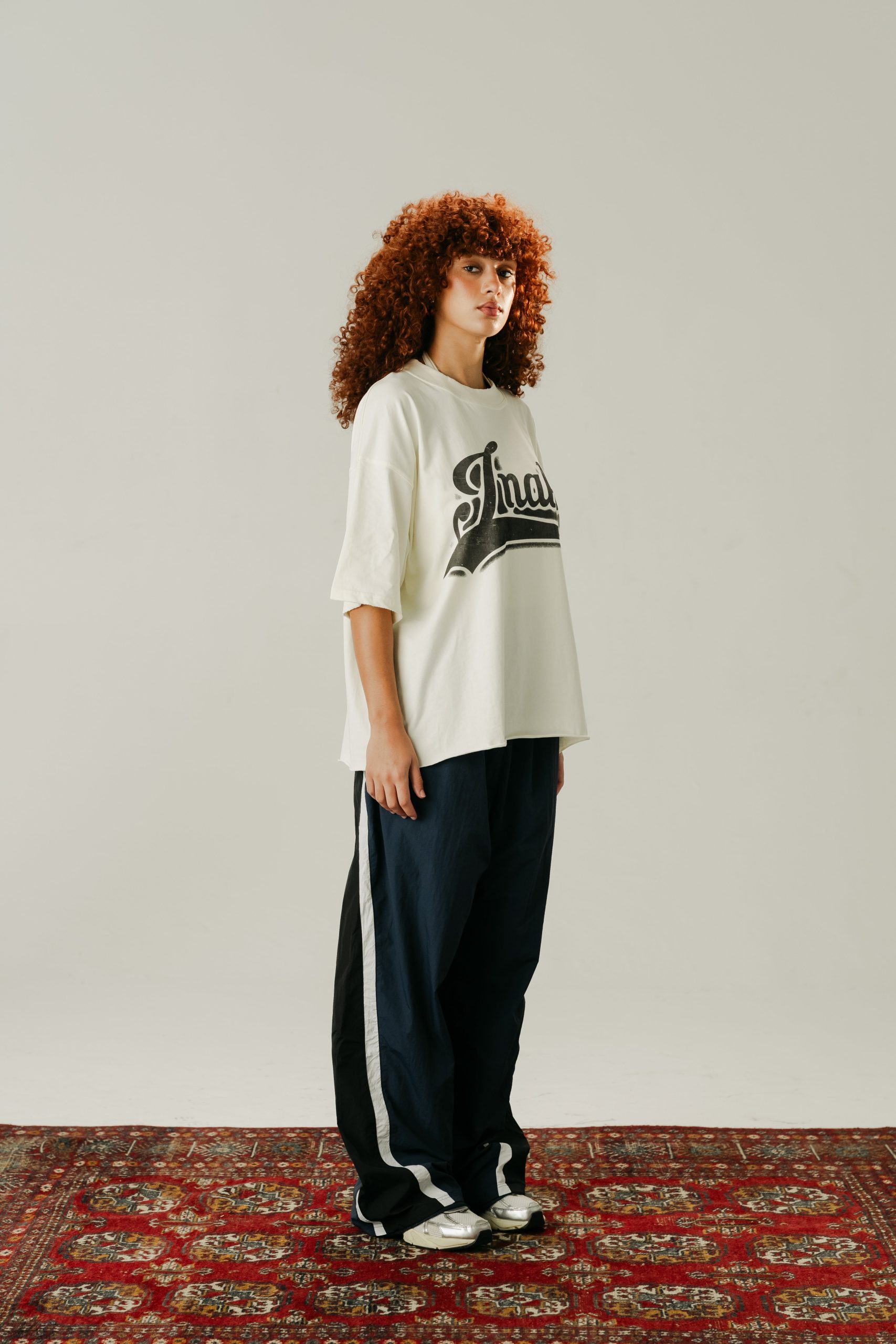 BAGGY TRACKPANTS - NAVY : BLACK - Image 3