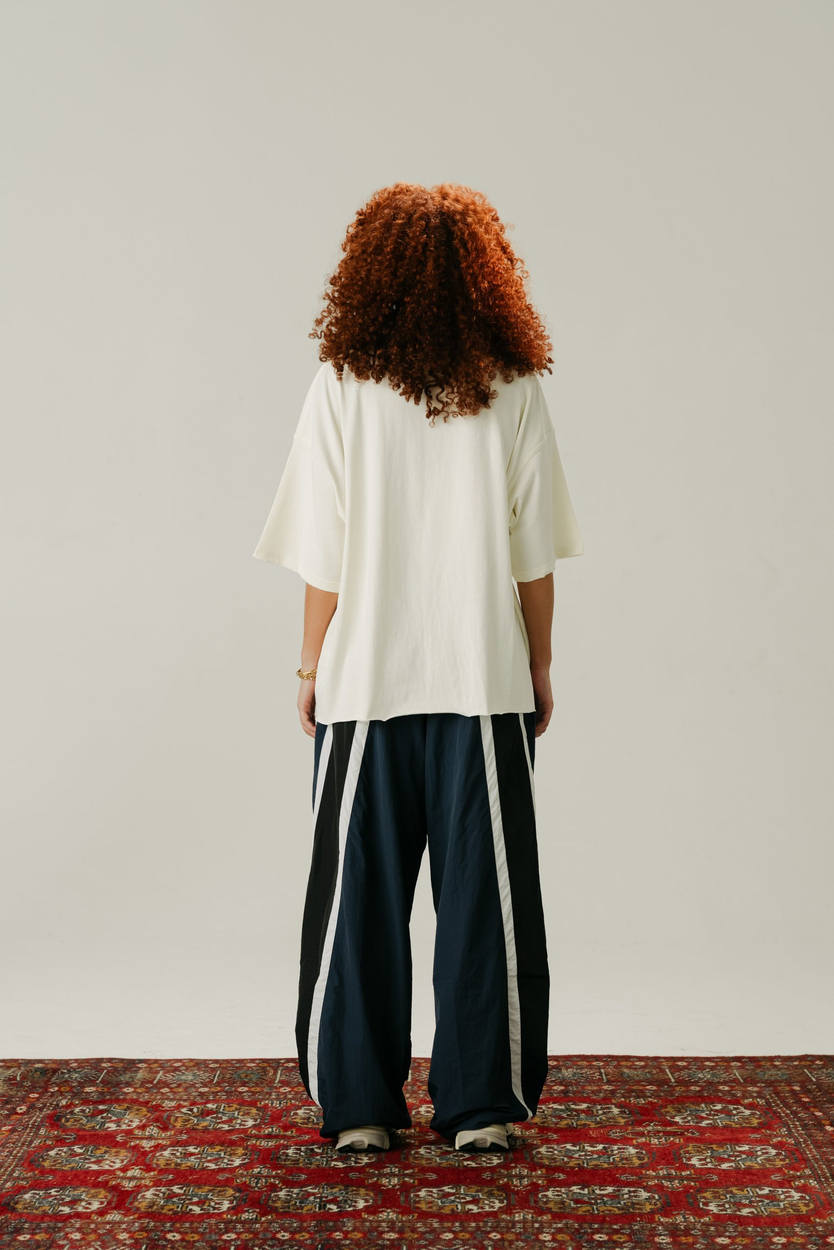 BAGGY TRACKPANTS - NAVY : BLACK - Image 4