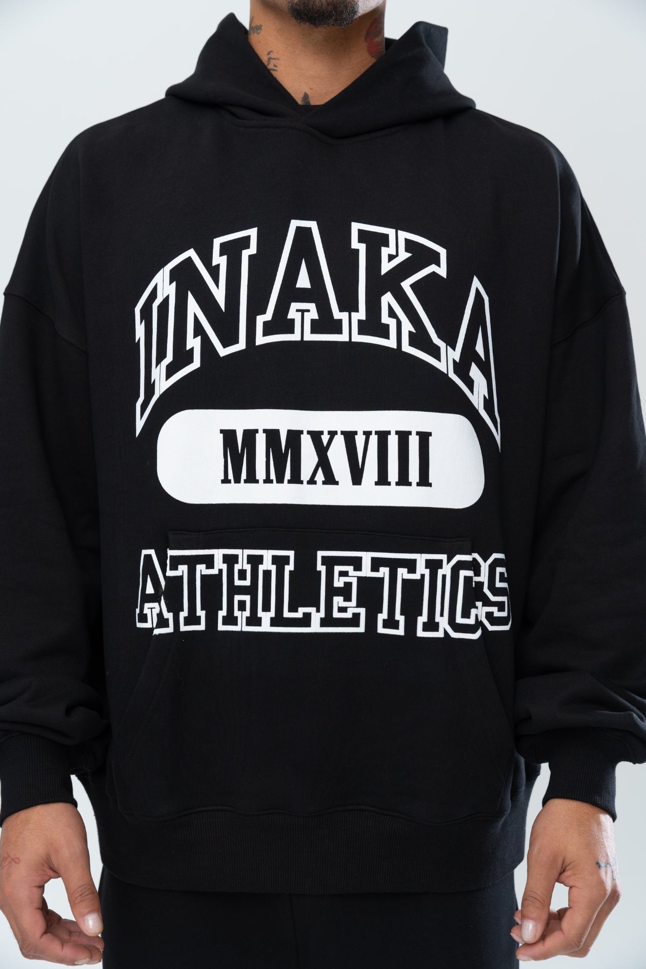 ATHLETICS HOODIE - BLACK - Image 3