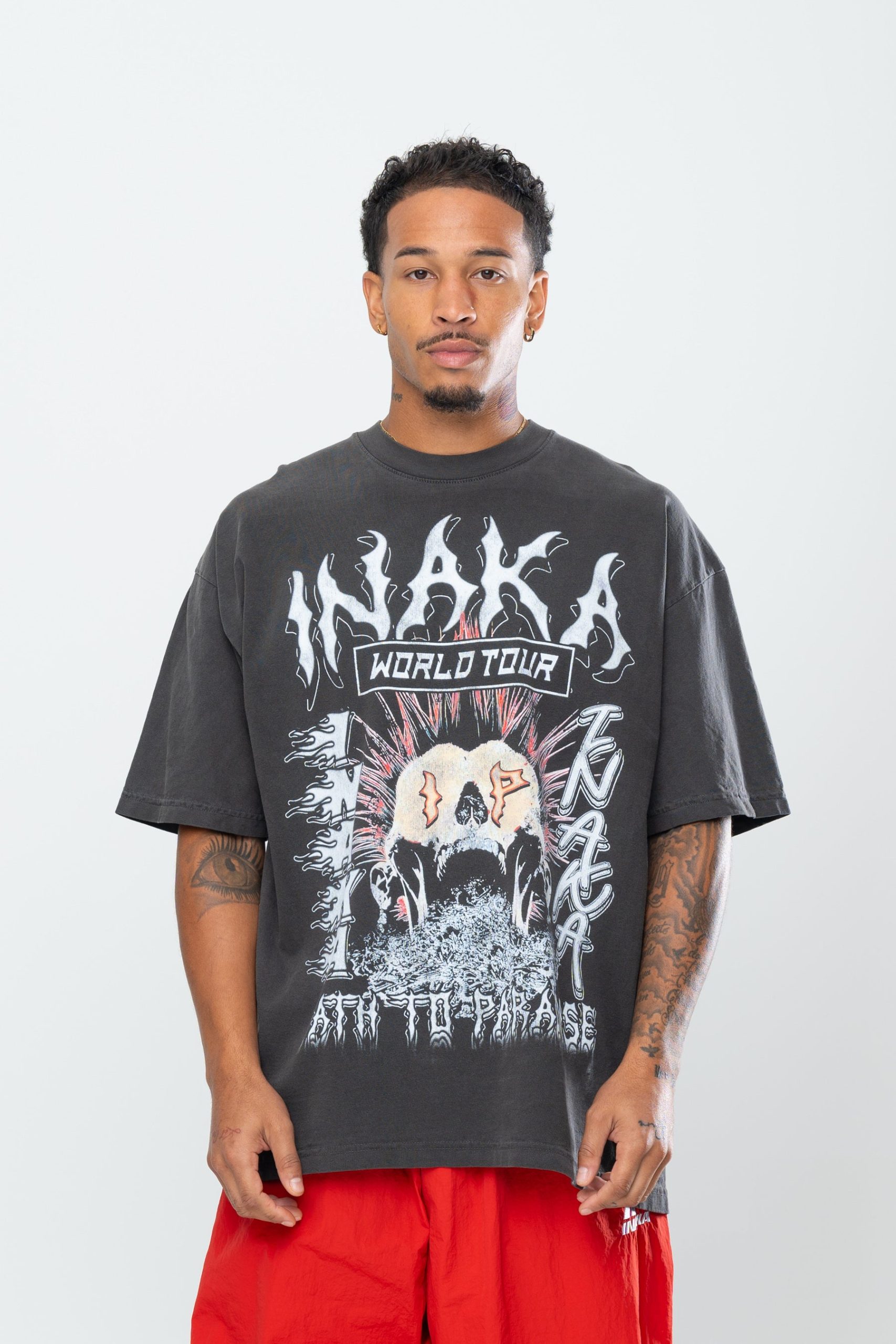 INAKA PATH TO PARADISE TEE - VINTAGE BLACK - Image 4