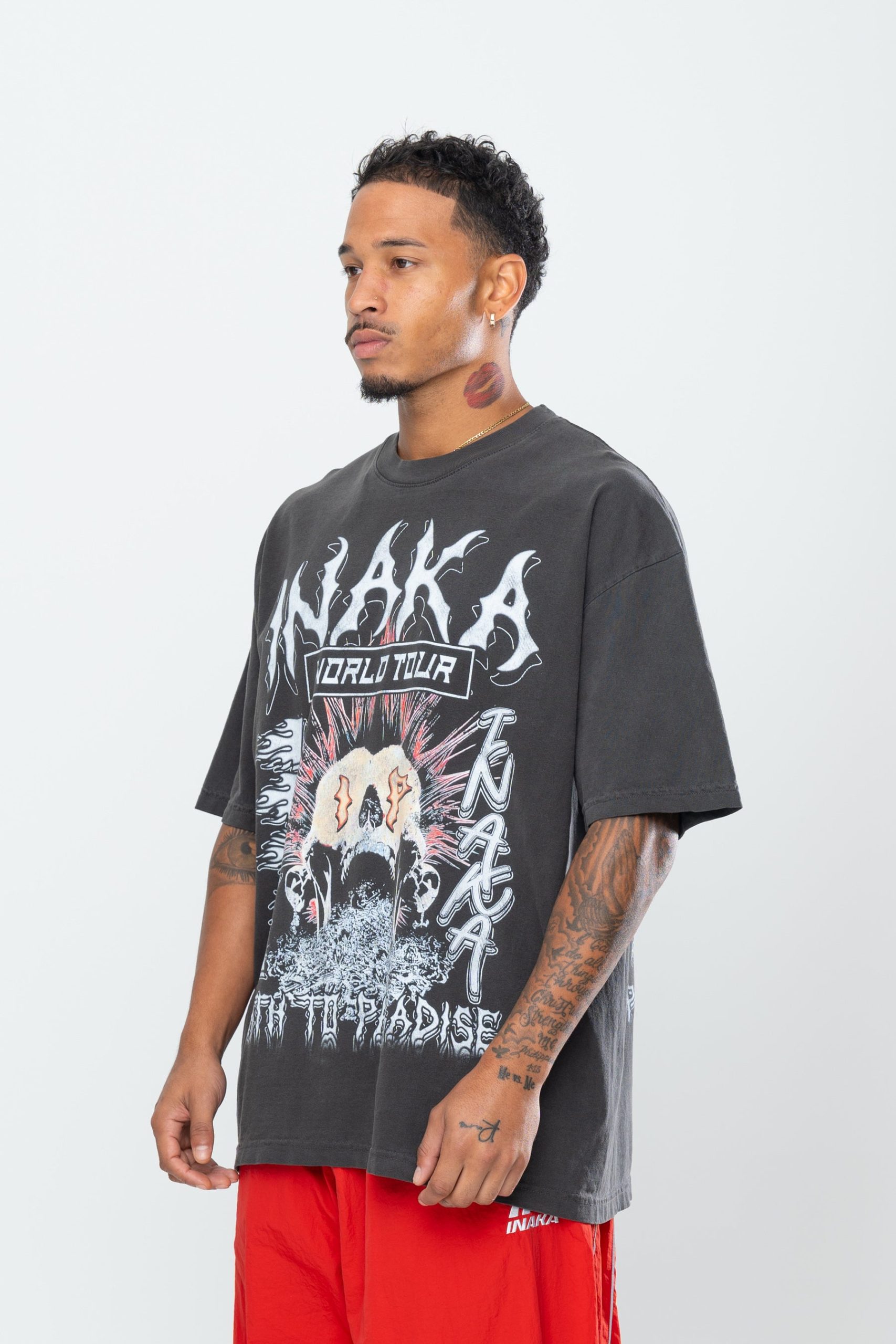 INAKA PATH TO PARADISE TEE - VINTAGE BLACK - Image 6