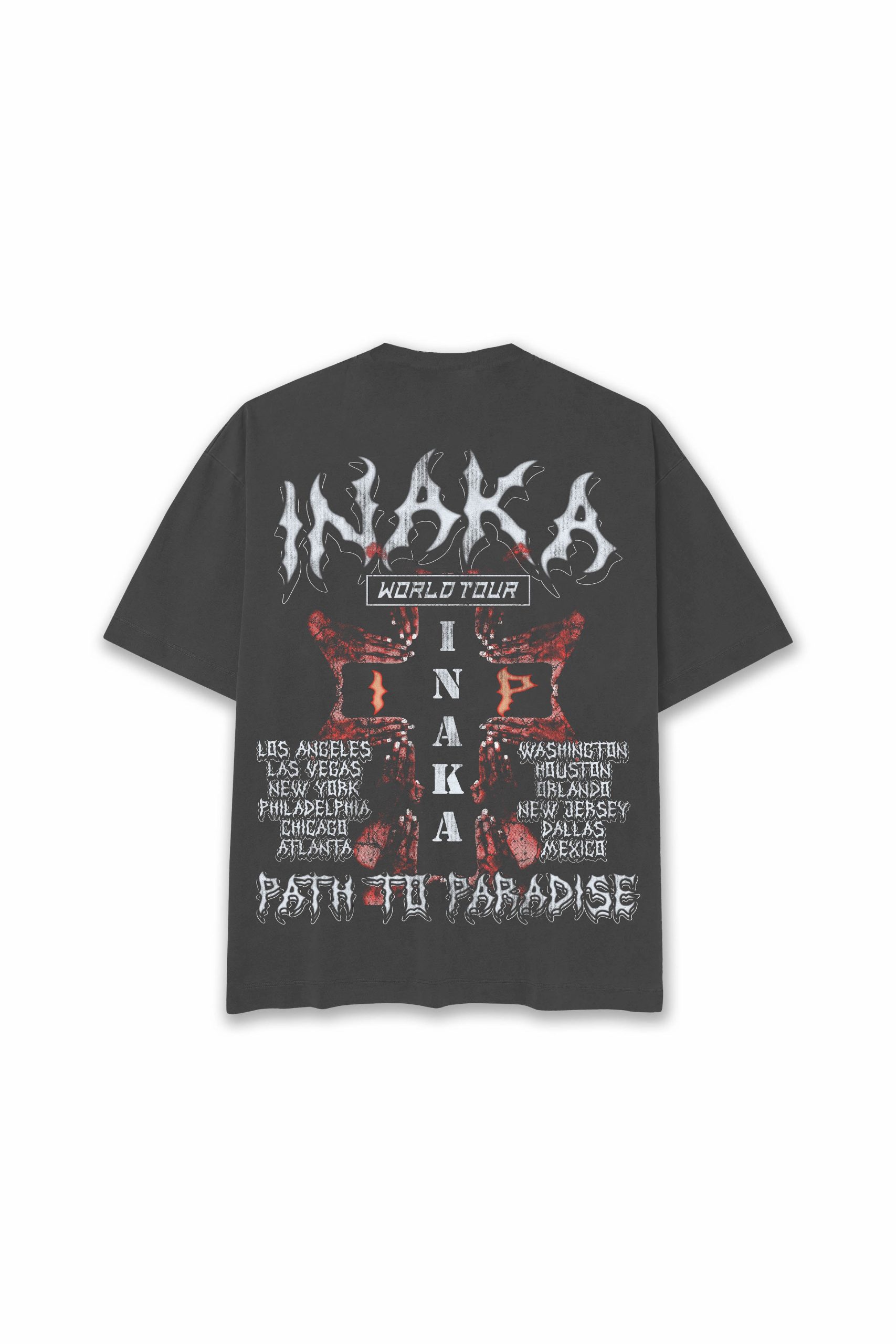 INAKA PATH TO PARADISE TEE - VINTAGE BLACK - Image 2