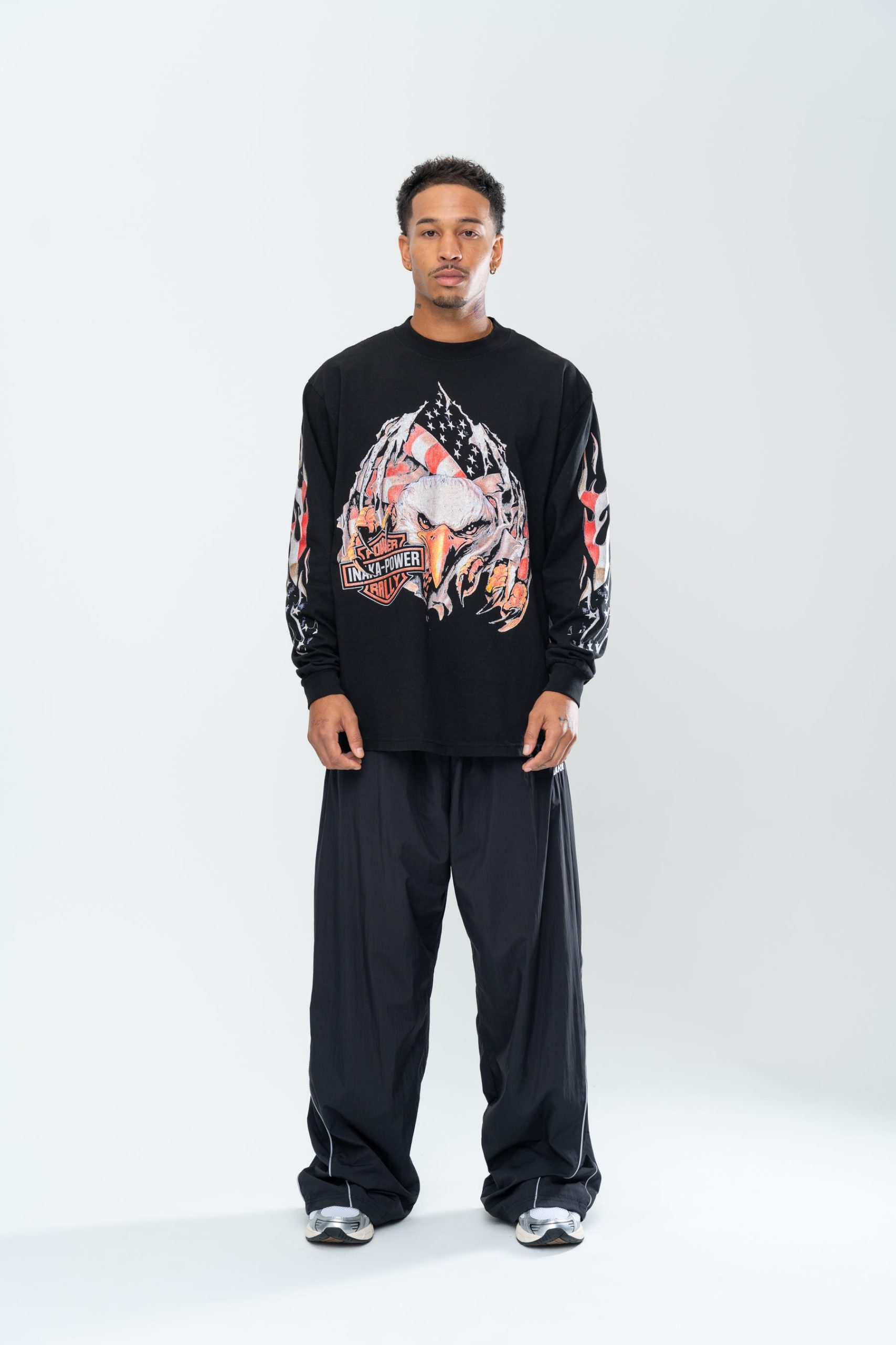 INAKA AMERICANA LONG SLEEVE - BLACK - Image 7