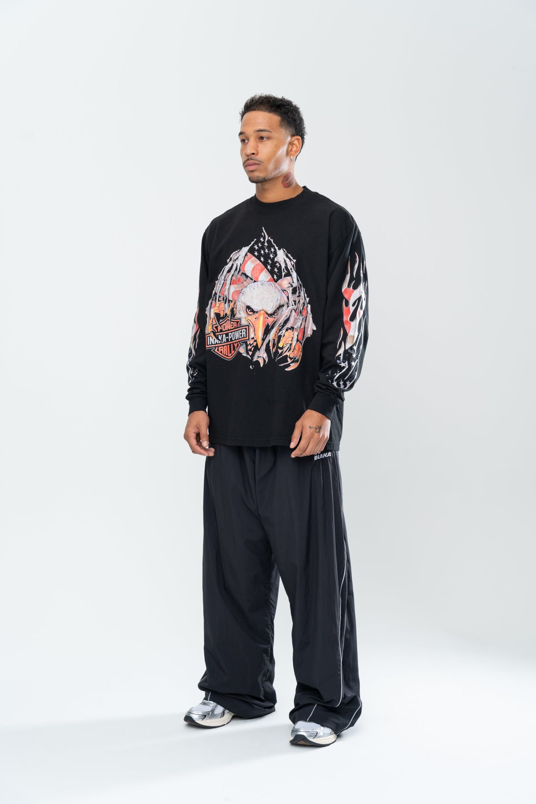 INAKA AMERICANA LONG SLEEVE - BLACK - Image 9