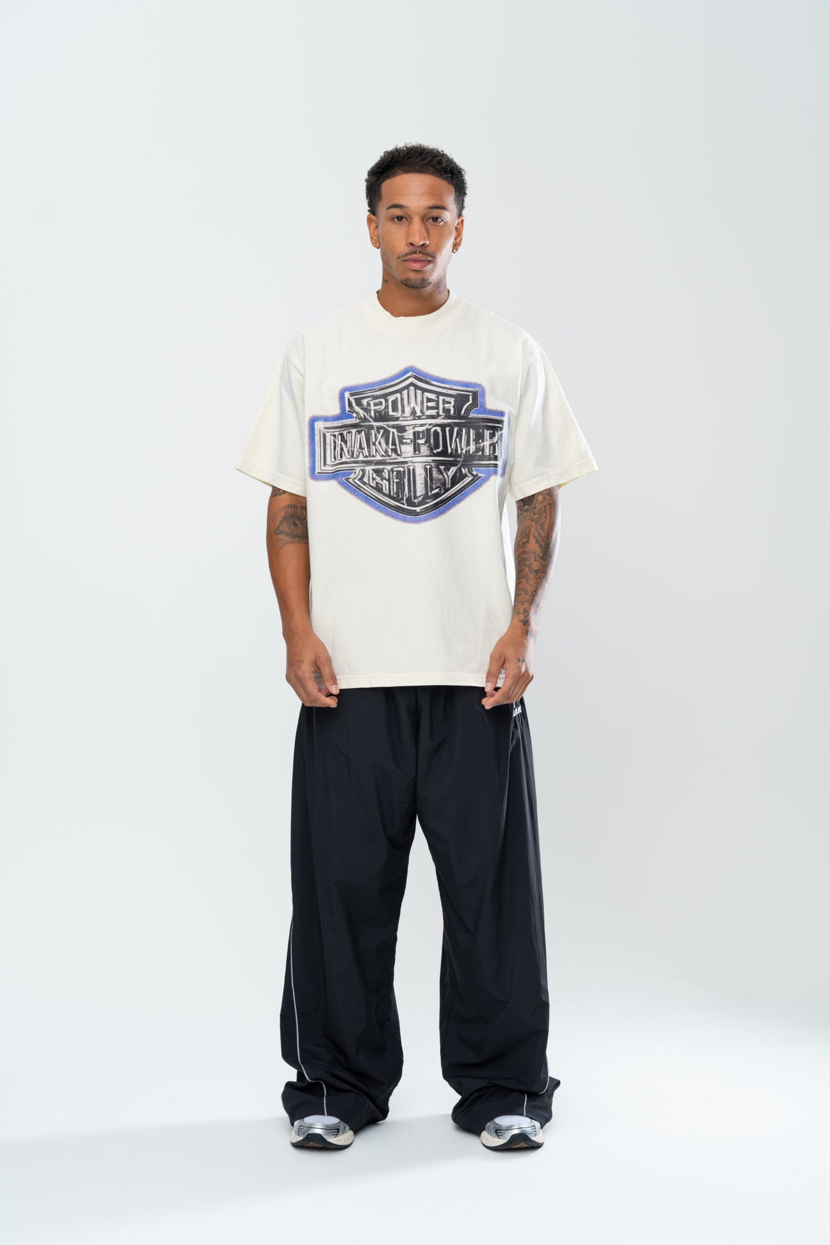 INAKA POWER RALLY TEE - CREAM - Image 5