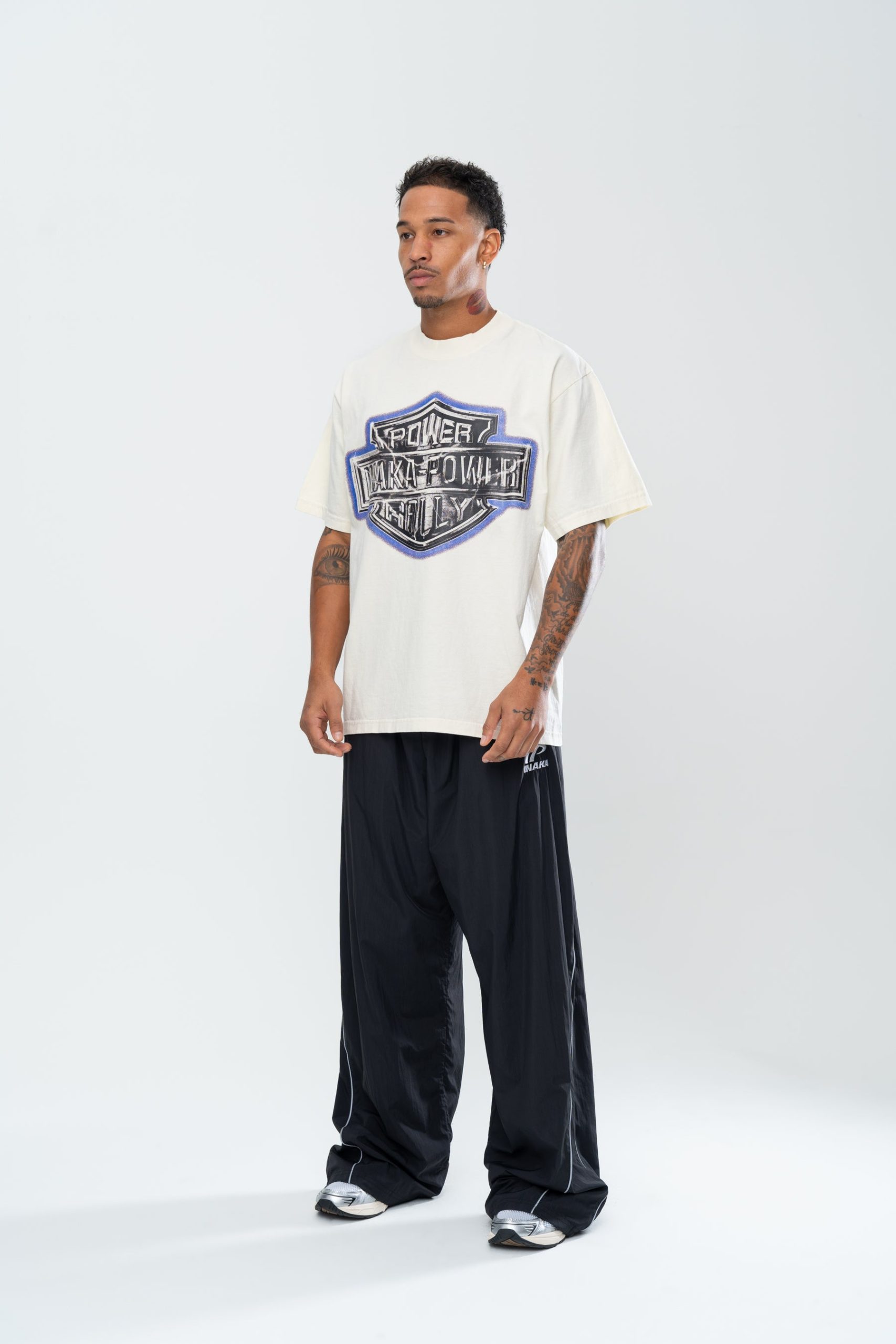 INAKA POWER RALLY TEE - CREAM - Image 7