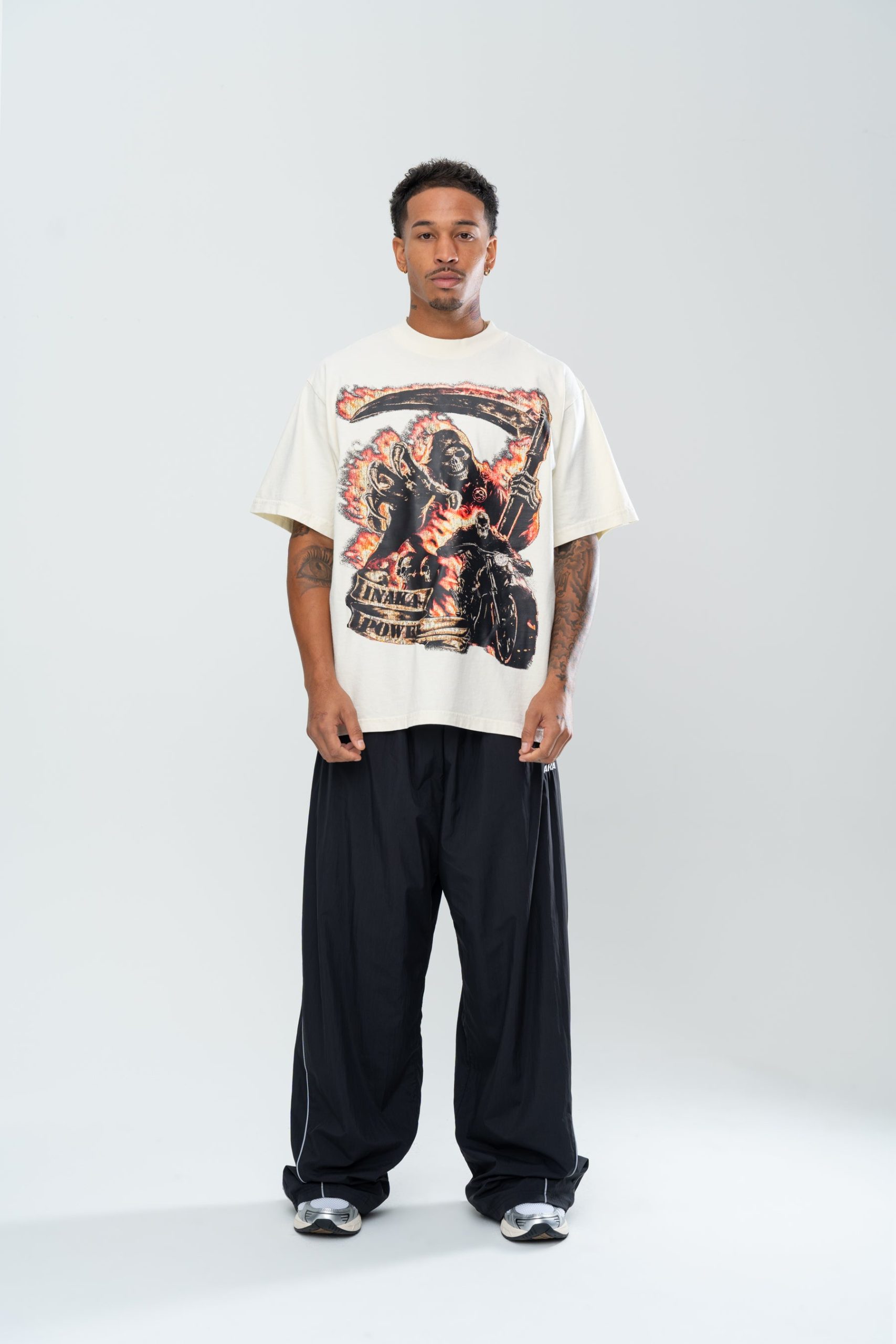 INAKA ROAD REAPER TEE - CREAM - Image 6