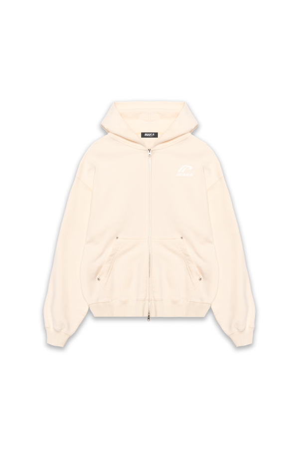 SPORTSWEAR DOUBLE ZIP HOODIE - BEIGE