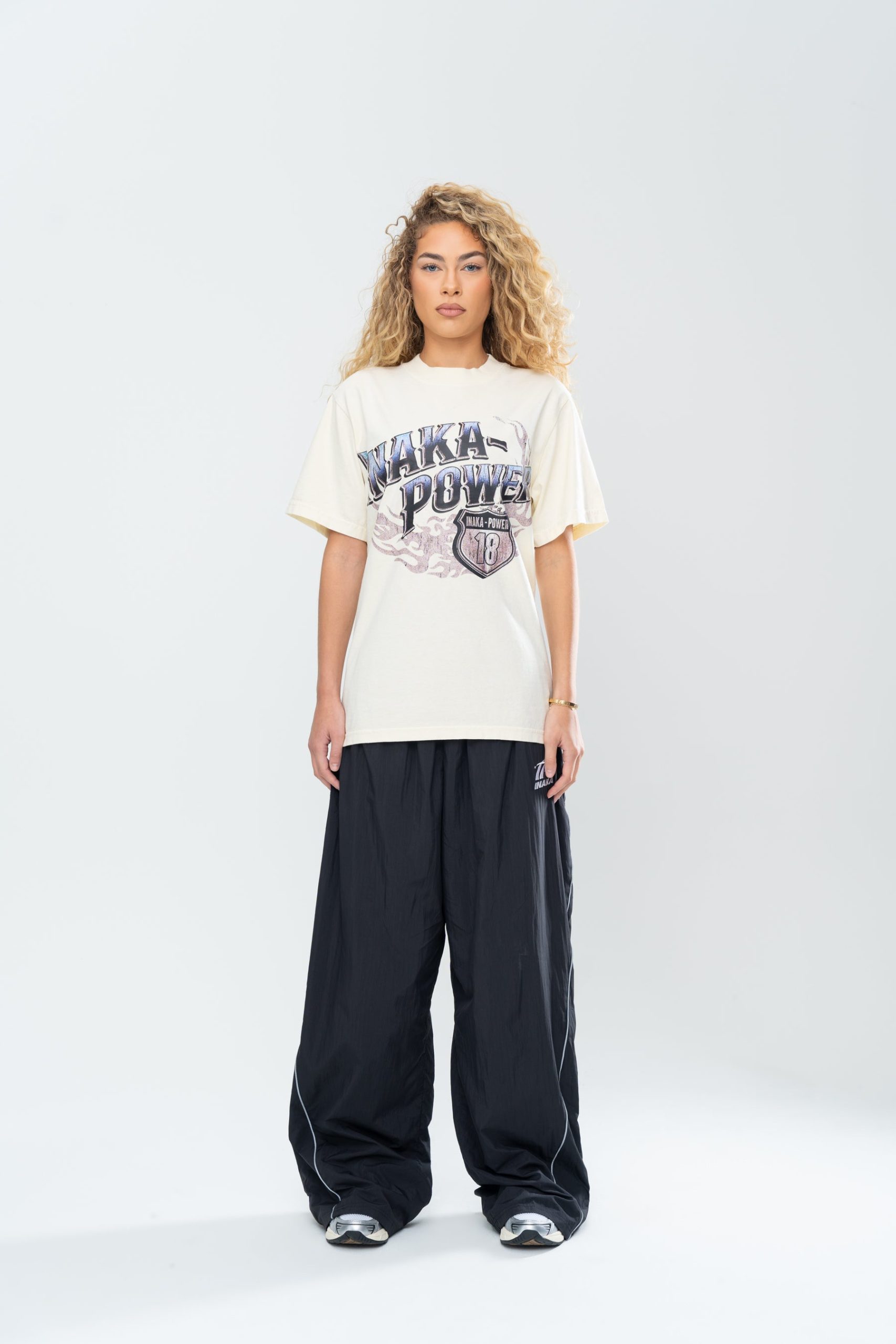 INAKA RADIANT FLAME TEE - CREAM